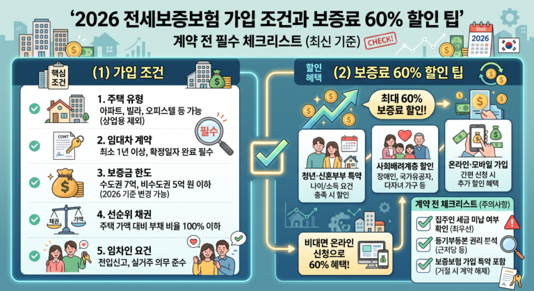 보증료60% 체크리스트